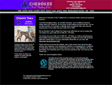 Tablet Screenshot of cherokeetrailstradingpost.com